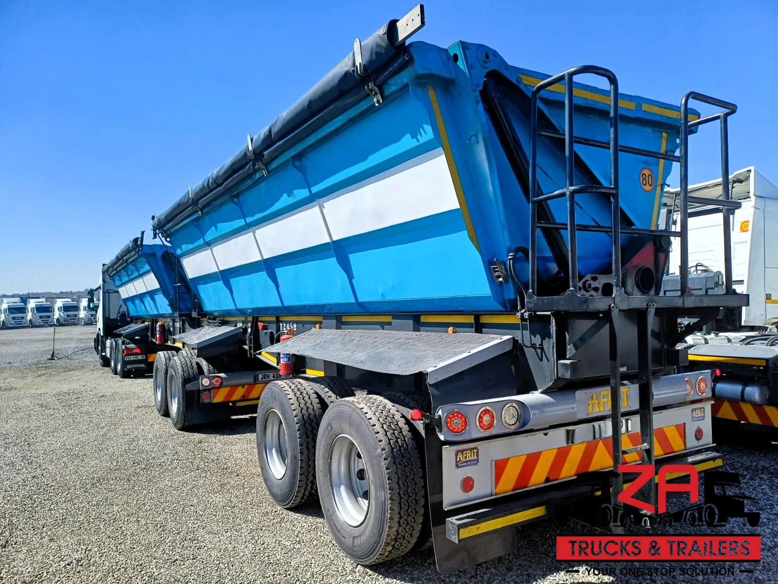 2018 AFRIT 40 CUBE SIDE TIPPER TRAILER #53189